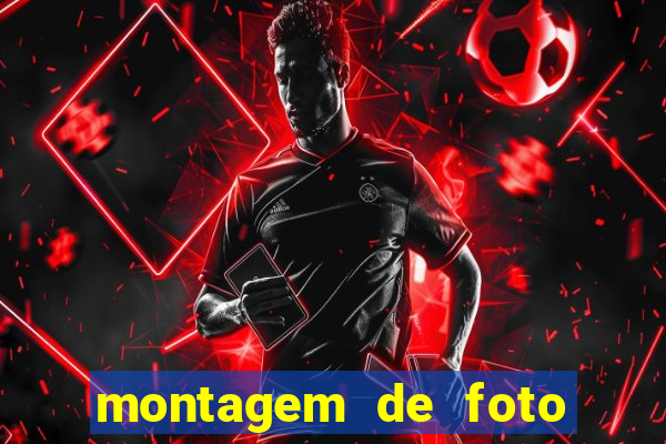 montagem de foto com simbolo do flamengo